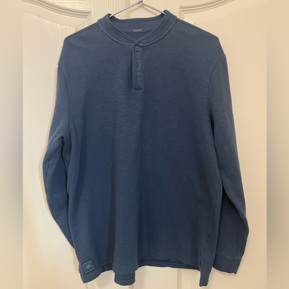 Adidas Golf Blue Crewneck Sweater Long Sleeve